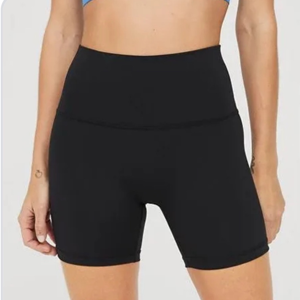 Aerie Offline Black Biker Shorts